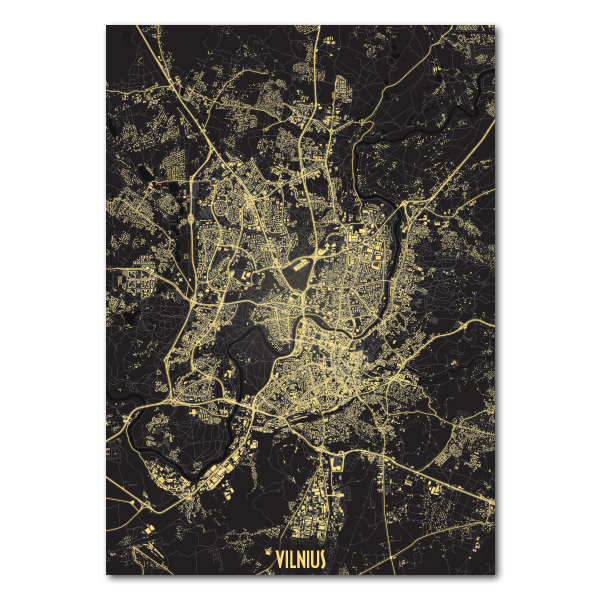 Vilniaus naktinis žemėlapis