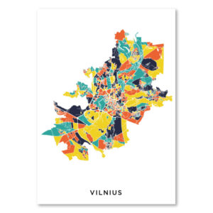 Vilniaus spalvotas žemėlapis
