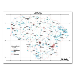 Lietuvos miestų žemėlapis