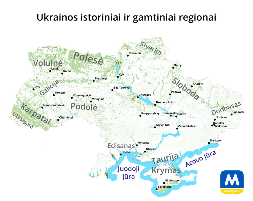 Ukrainos žemėlapis